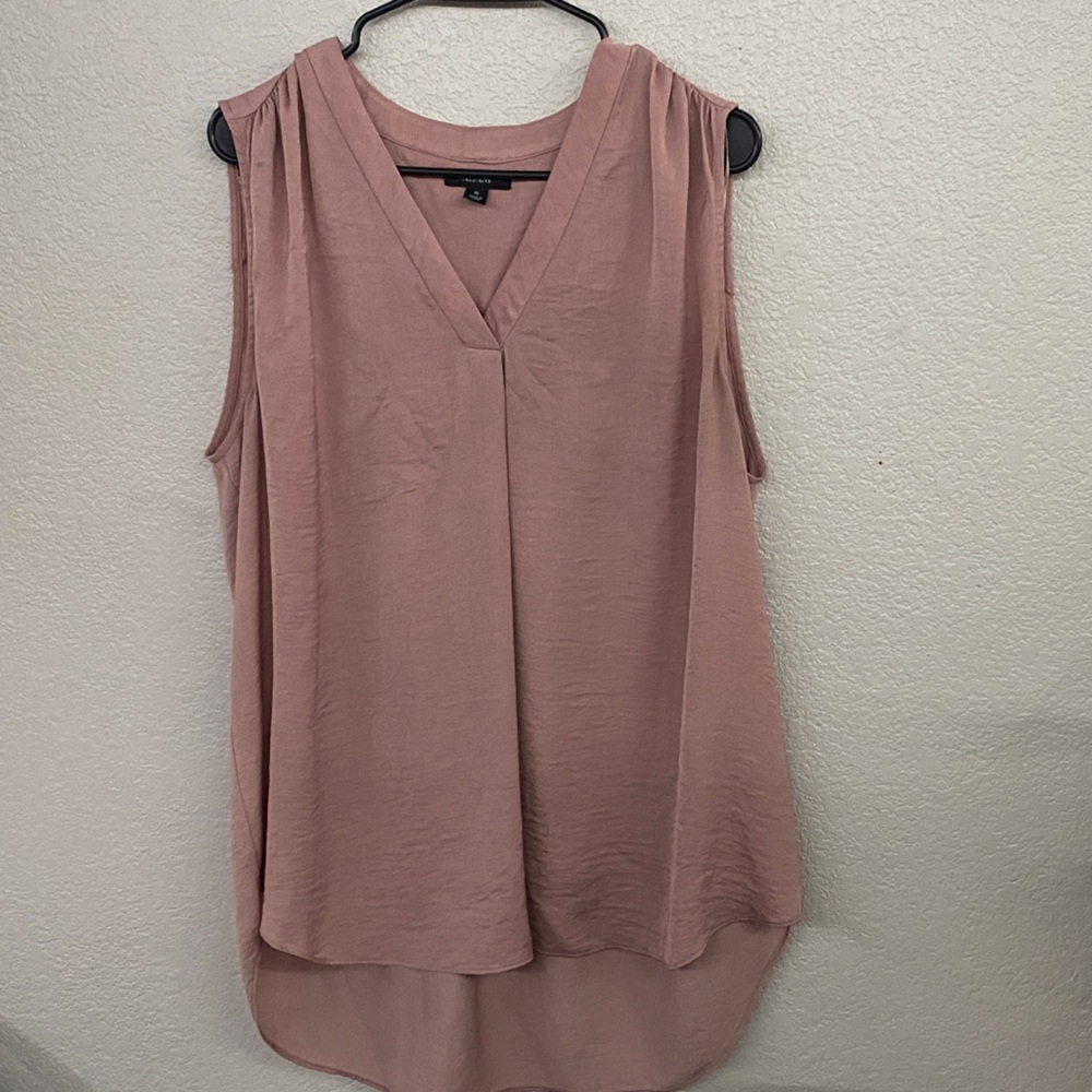 Elegant Pink Sleeveless Top